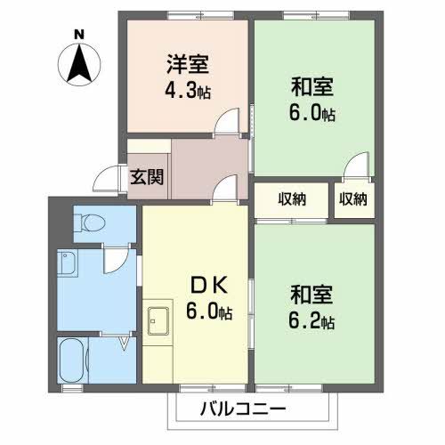コーポオレンジの間取り