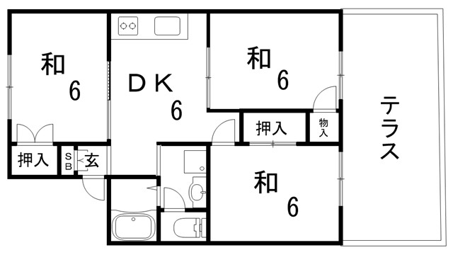 グリーンハイツの間取り