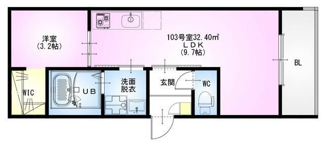 さいたま市北区土呂町のアパートの間取り