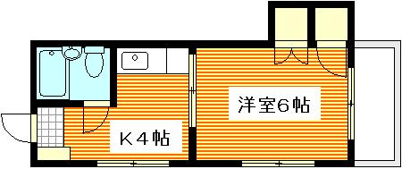 広島市西区南観音町のマンションの間取り