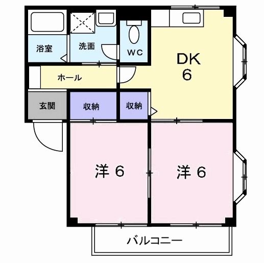 ハイツ・ヴィラージュ１の間取り