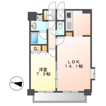 プレサンス名古屋駅前アクシスの間取り