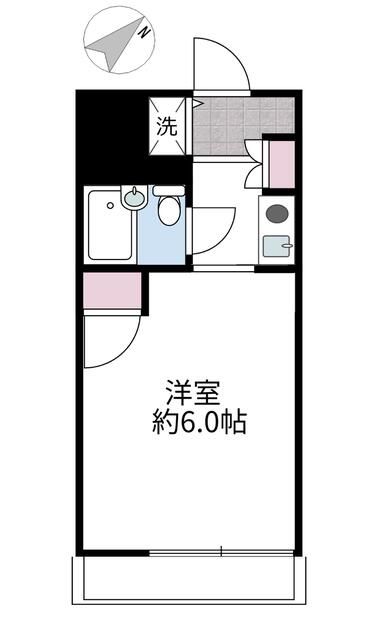 横浜市鶴見区市場大和町のマンションの間取り