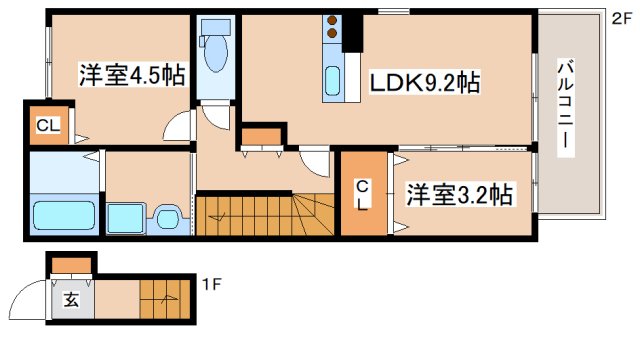 blink四郷の間取り