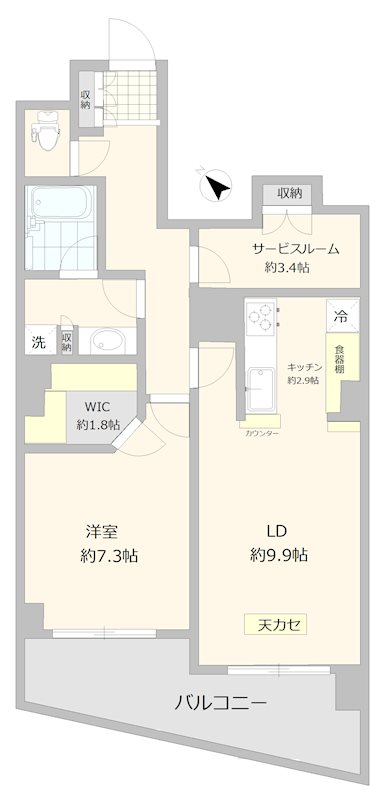 シェモア荻窪デ・プレの間取り