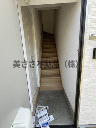 【八王子市高尾町のアパートの玄関】