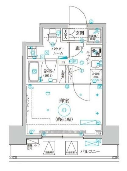 クレイシア品川戸越の間取り