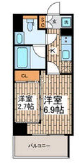 品川区南大井のマンションの間取り