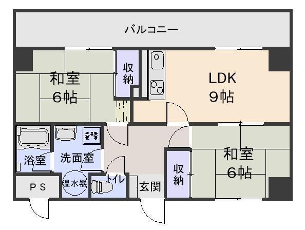 ウィングコート下長の間取り