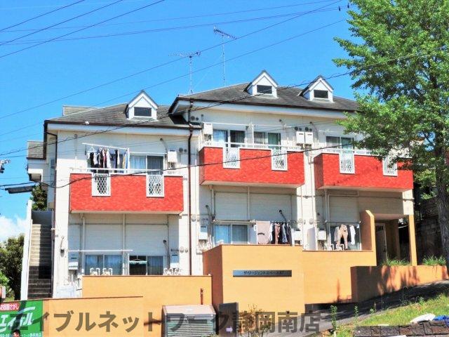 【静岡市駿河区大谷のアパートの建物外観】