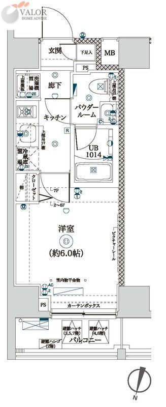 横浜市南区睦町のマンションの間取り