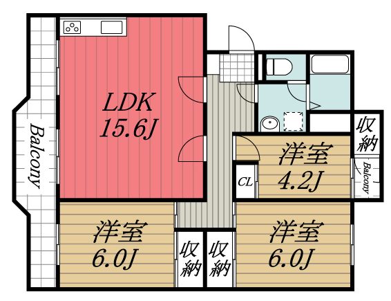 印旛郡酒々井町東酒々井のマンションの間取り