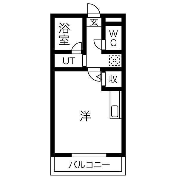 加古川市別府町別府のマンションの間取り