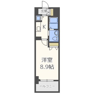 ルクレ京橋の間取り