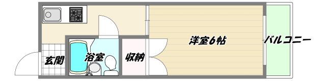 阪急神戸線 十三駅 徒歩8分 5階建 築41年の間取り写真