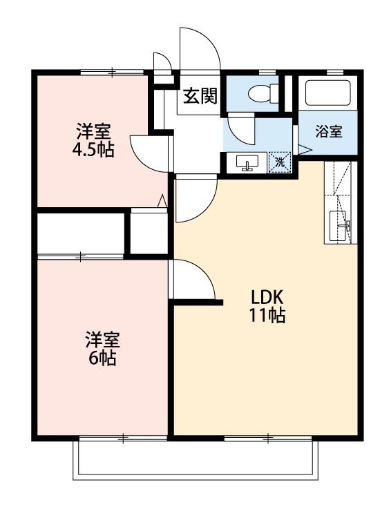 ヒルズソシアAの間取り