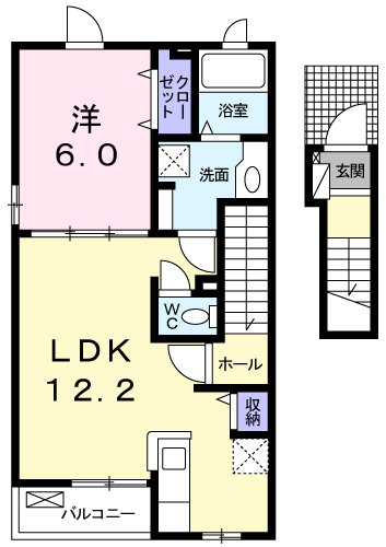 メゾン八王子Iの間取り