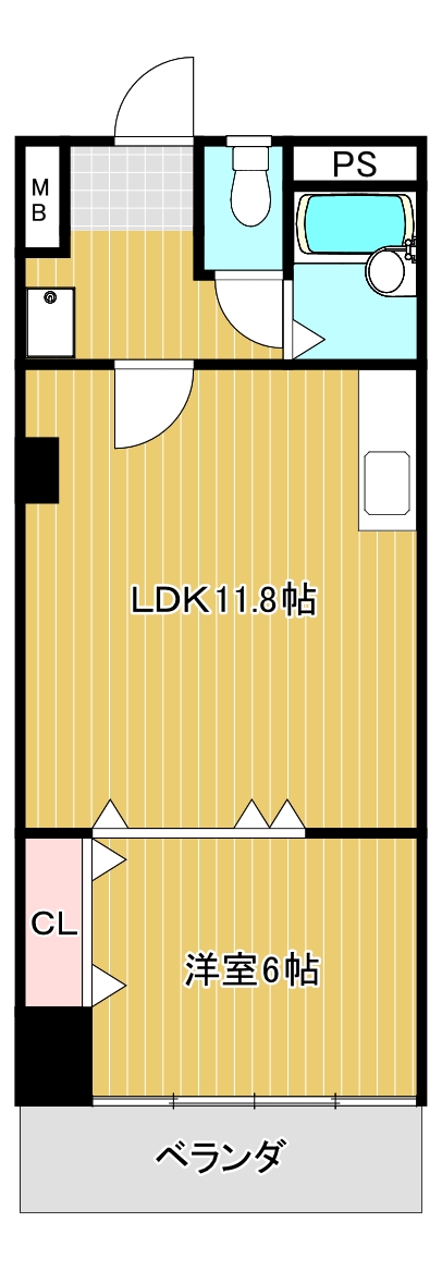 第2コスモパレス富士見の間取り