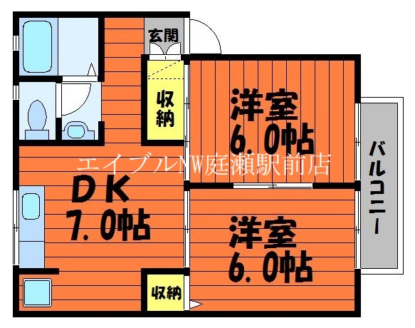 ドエル貝原の間取り