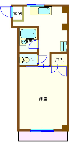 ニューヒルズ稗田の間取り