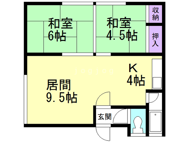 旭成ハイツの間取り