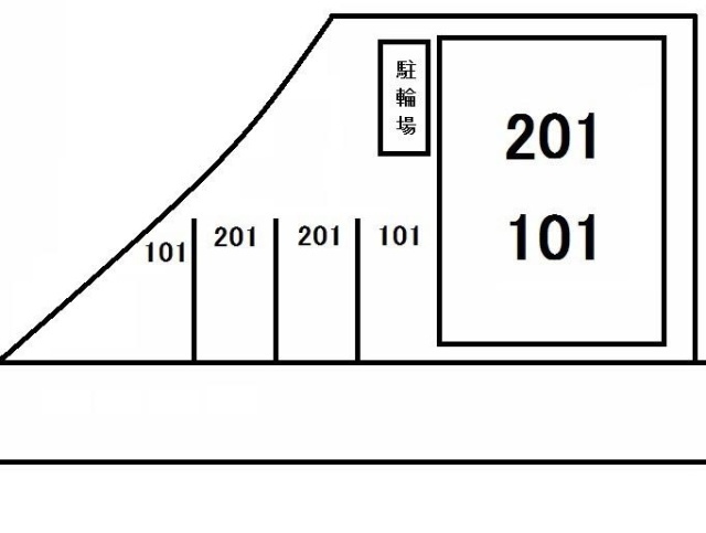 【浅口市金光町佐方のアパートの駐車場】