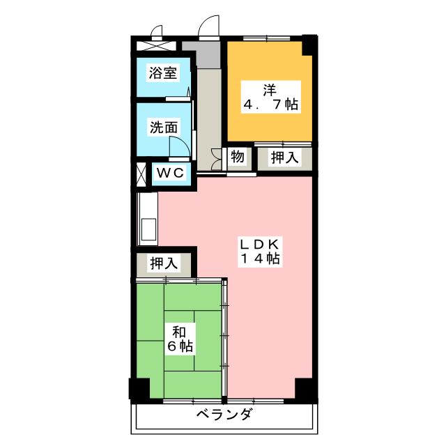 メゾン山木の間取り