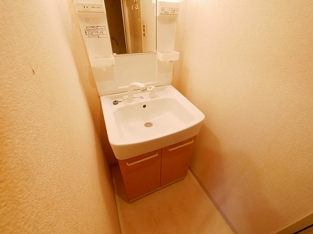 洗面設備　朝の支度にも助かる、独立の洗髪洗面化粧台