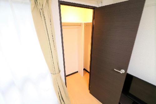 収納　ウォークインクローゼット付！お部屋もすっきり片付けられます