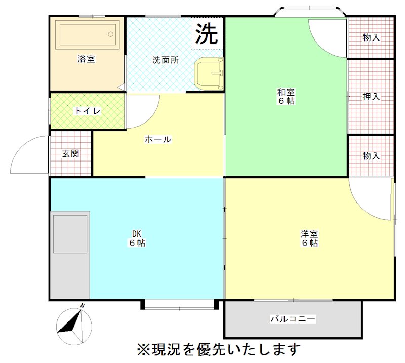 光陽ハイツの間取り