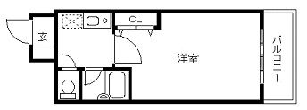 神戸市中央区磯辺通のマンションの間取り