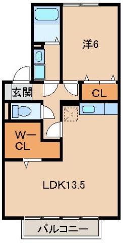 Cozy Court Ａ棟の間取り