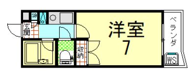 京都市上京区堀川町のマンションの間取り