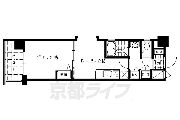 ベラジオ四条烏丸IIの間取り