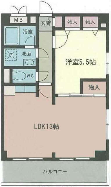 横浜市西区浅間町のマンションの間取り