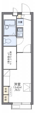 レオパレスＯＲＩＯＮ　Ｗの間取り