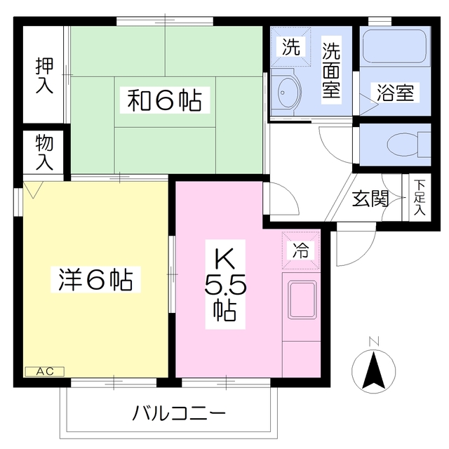 グランエールＡの間取り