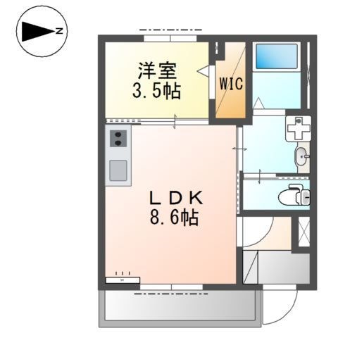 姫路市網干区垣内中町のアパートの間取り