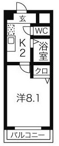 名古屋市天白区元植田のマンションの間取り