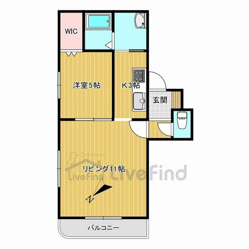 【札幌市白石区北郷二条のマンションの間取り】