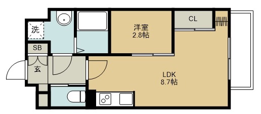 シェルグランデ原町本通の間取り