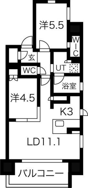 【ローレルアイ名駅東の間取り】