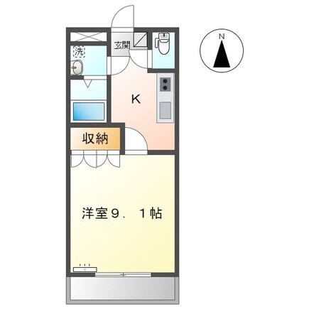 名古屋市緑区大高町のアパートの間取り