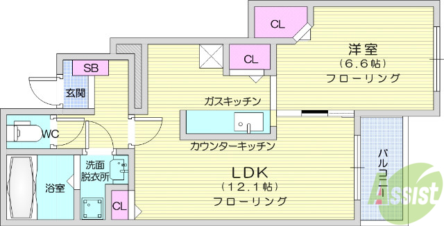 【スターライトＡの間取り】