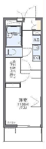 レオパレスエルムトゥプの間取り