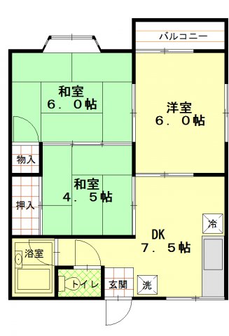 スカイハイツの間取り