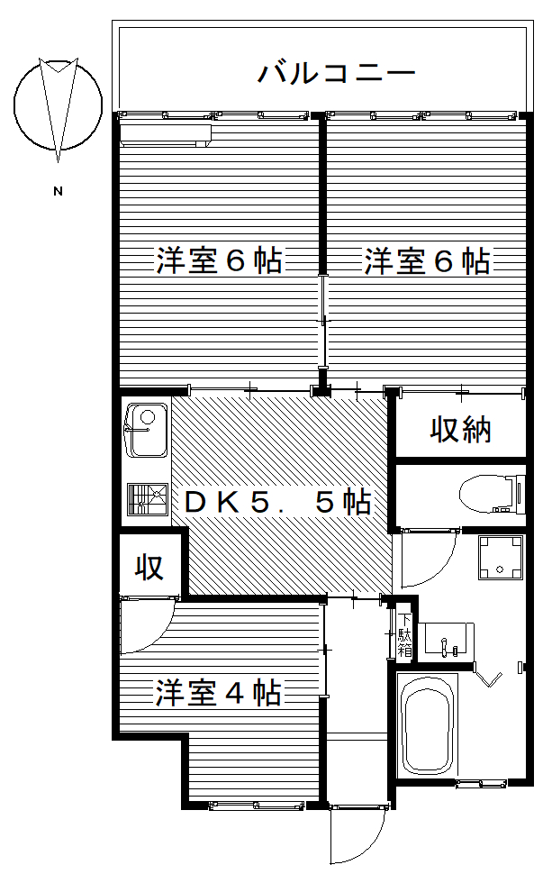広木マンションの間取り写真