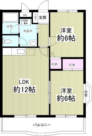 ベルレージュ南柏の間取り