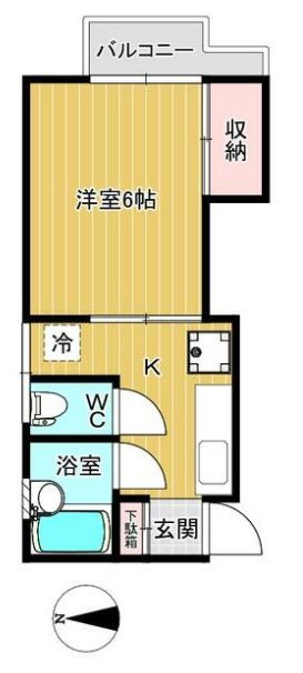 練馬区春日町のアパートの間取り