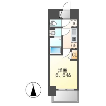 メイクス名駅南IIの間取り